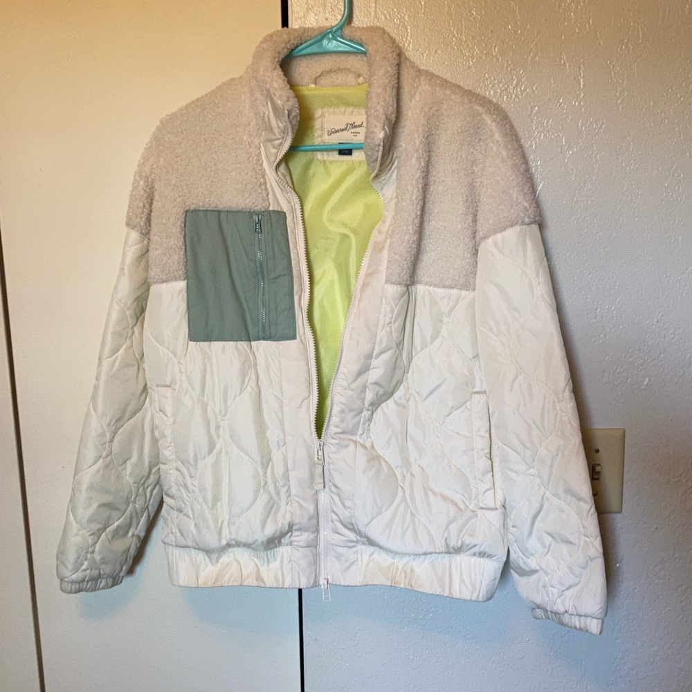Cream two toned jacket